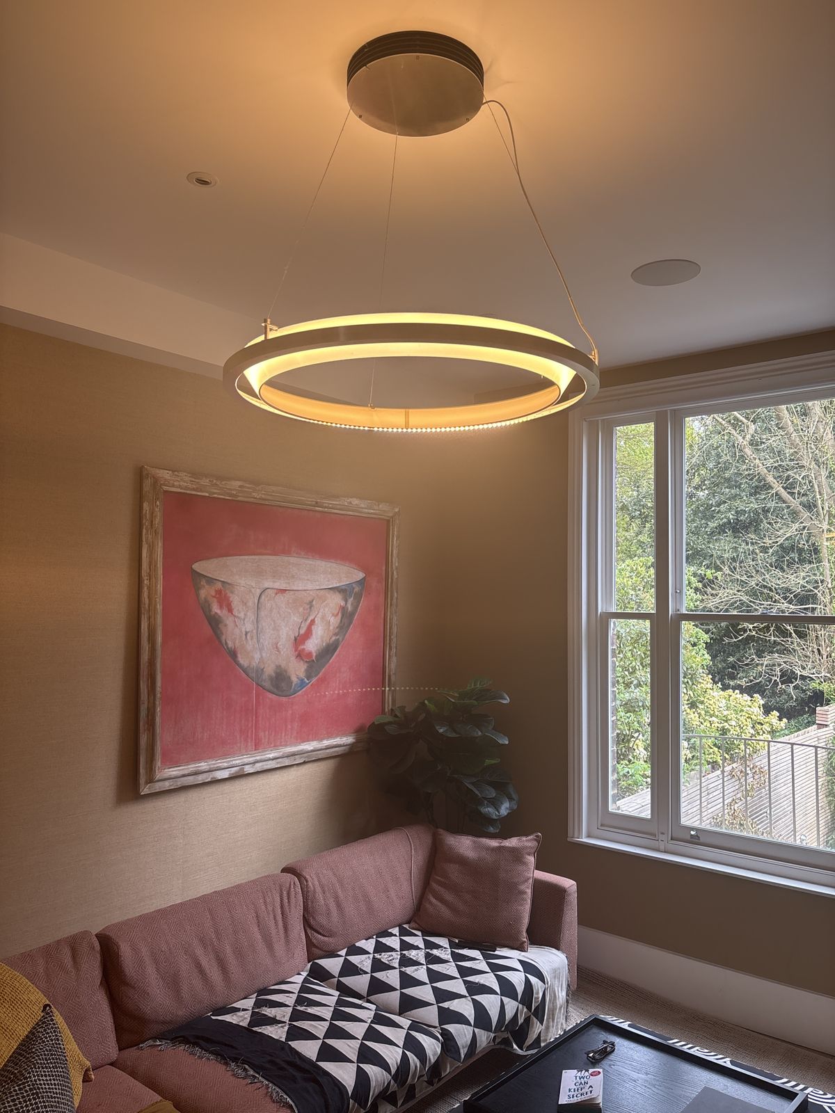 Santa And Cole Nimba Led Dia90cm, Stainless Steel/W20hite Poly, 65w Dimmable. X 2 photo vintage