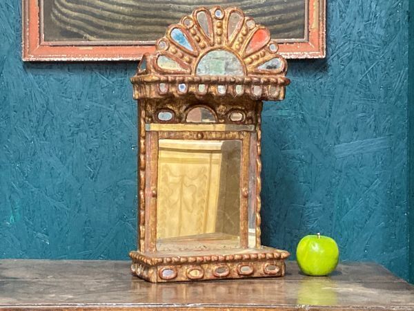 A Good Far Eastern Islamic Gilt And Mirror Display Stand photo furniture