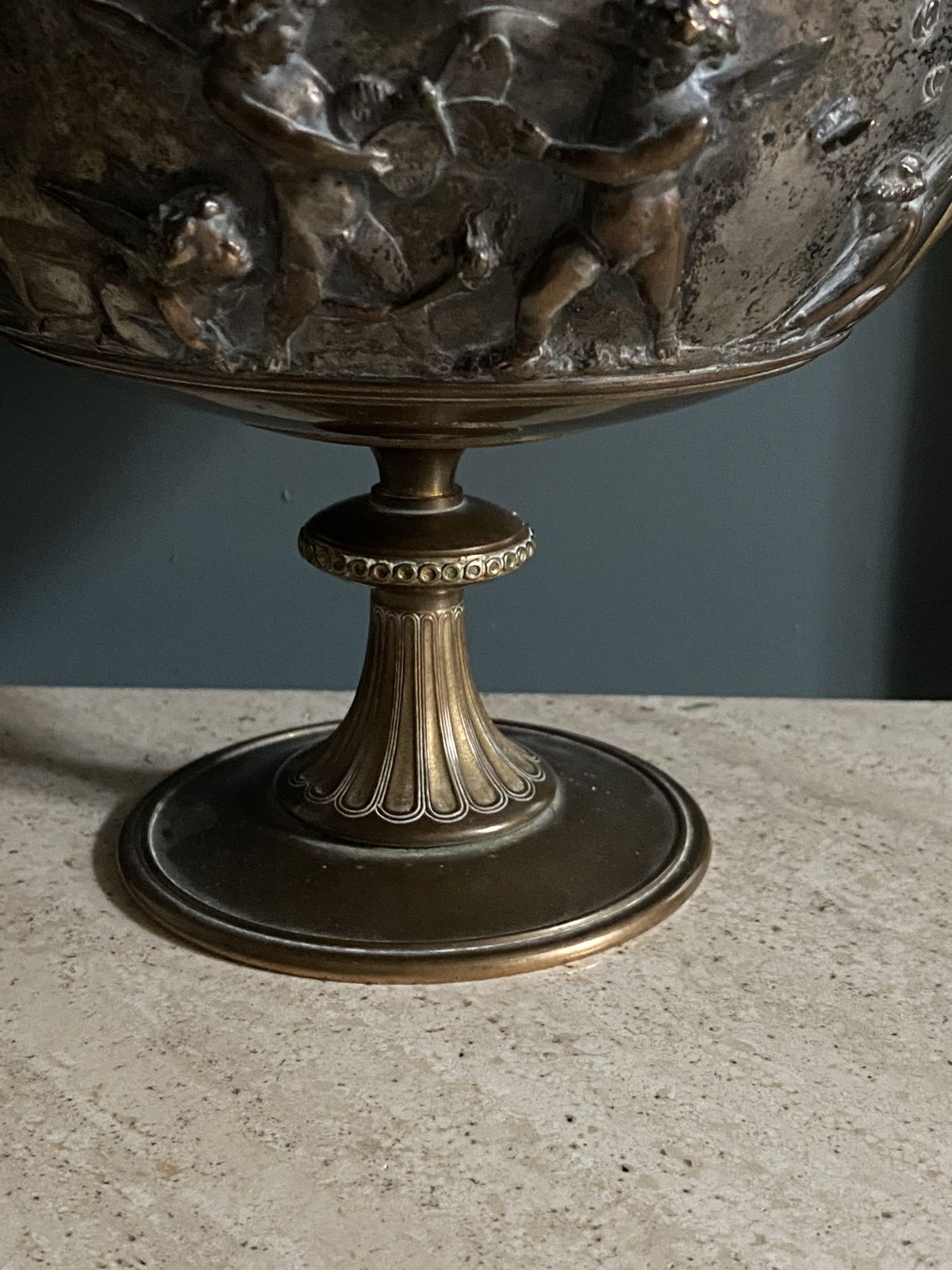 A French 19th Century Bronze Tazza By Ferdinand Barbedienne photo Home Decor