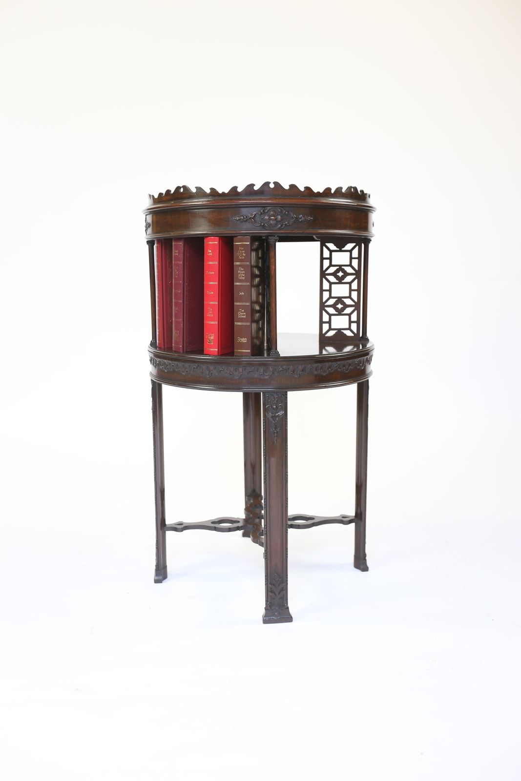 Edwardian Mahogany Table With Carved & Fretwork Detail Circa 1900