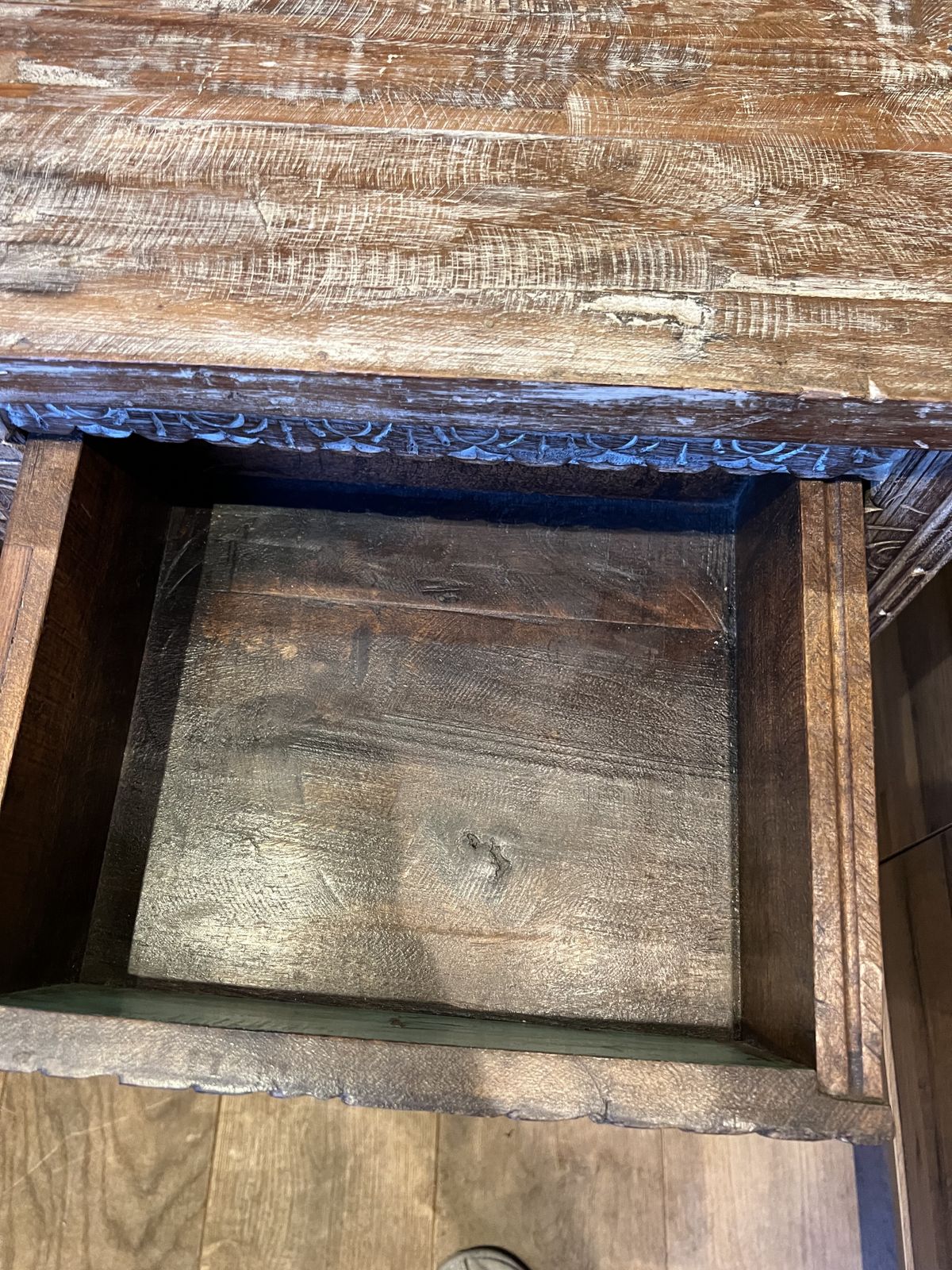 Pair Of Reclaimed Teak Carved Bedside Tables photo buy