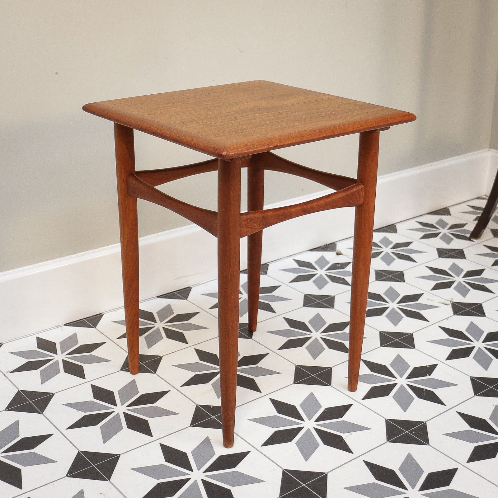 Mid Century Nest Of Tables In Teak Kai Kristiansen Mimi Set For Skovmand & Andersen photo vintage