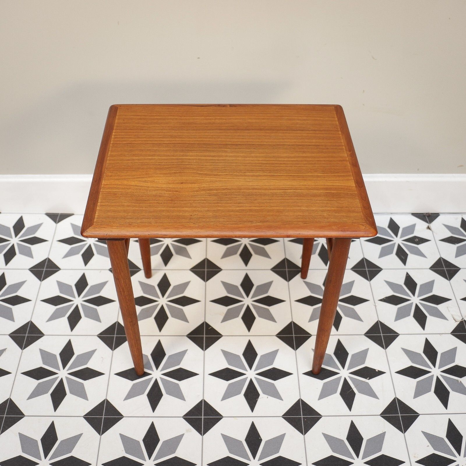 photo buy Mid Century Nest Of Tables In Teak Kai Kristiansen Mimi Set For Skovmand & Andersen