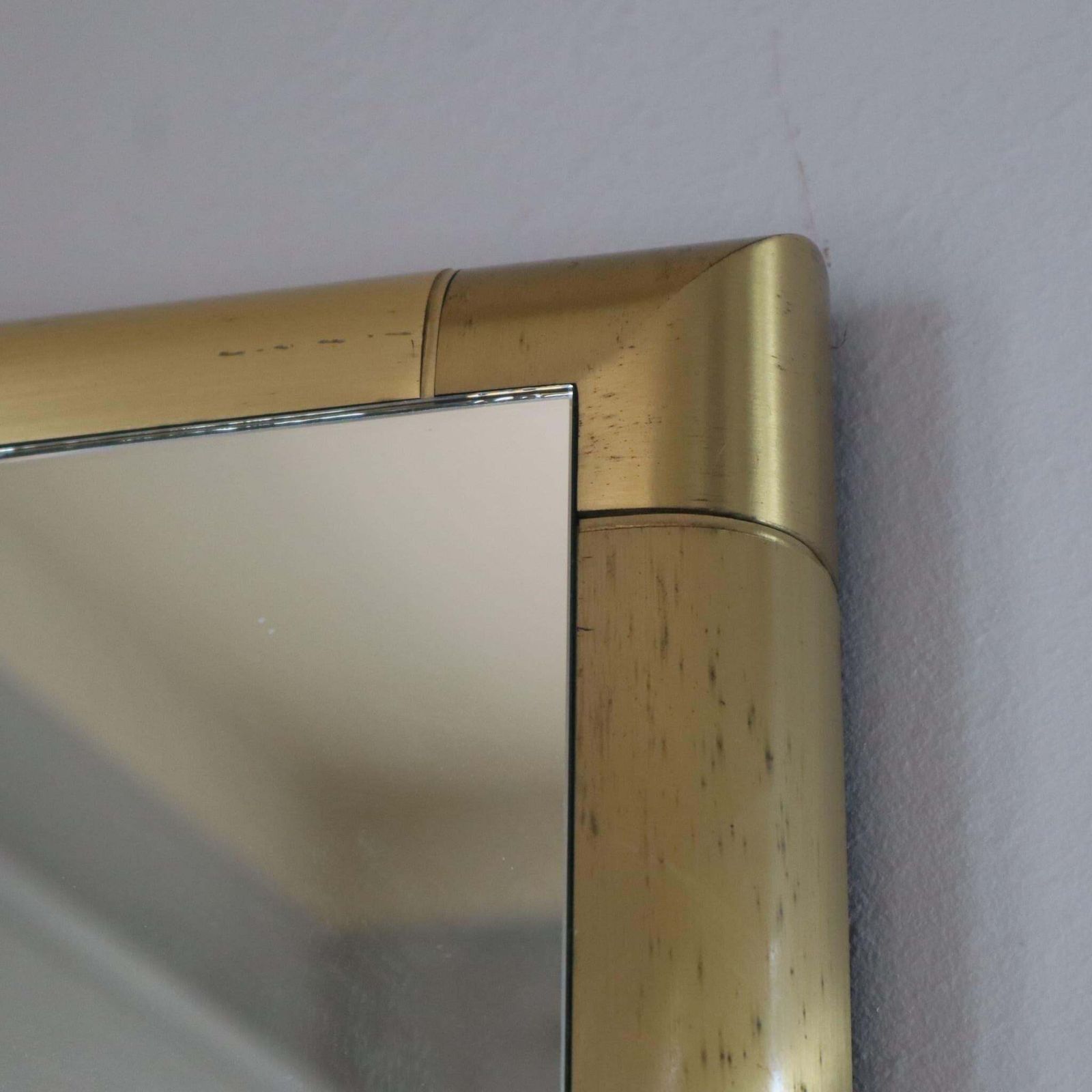 Italian Solid Polished Brass Mirror In Style Of Tommaso Barbi, Italy, 1970s photo 1359.0