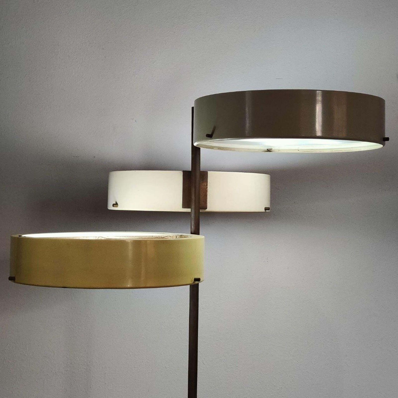 Mid Century Modern Brass Floor Lamp By Bruno Gatta For Stilnovo, Italy, 1950s photo 19729.0