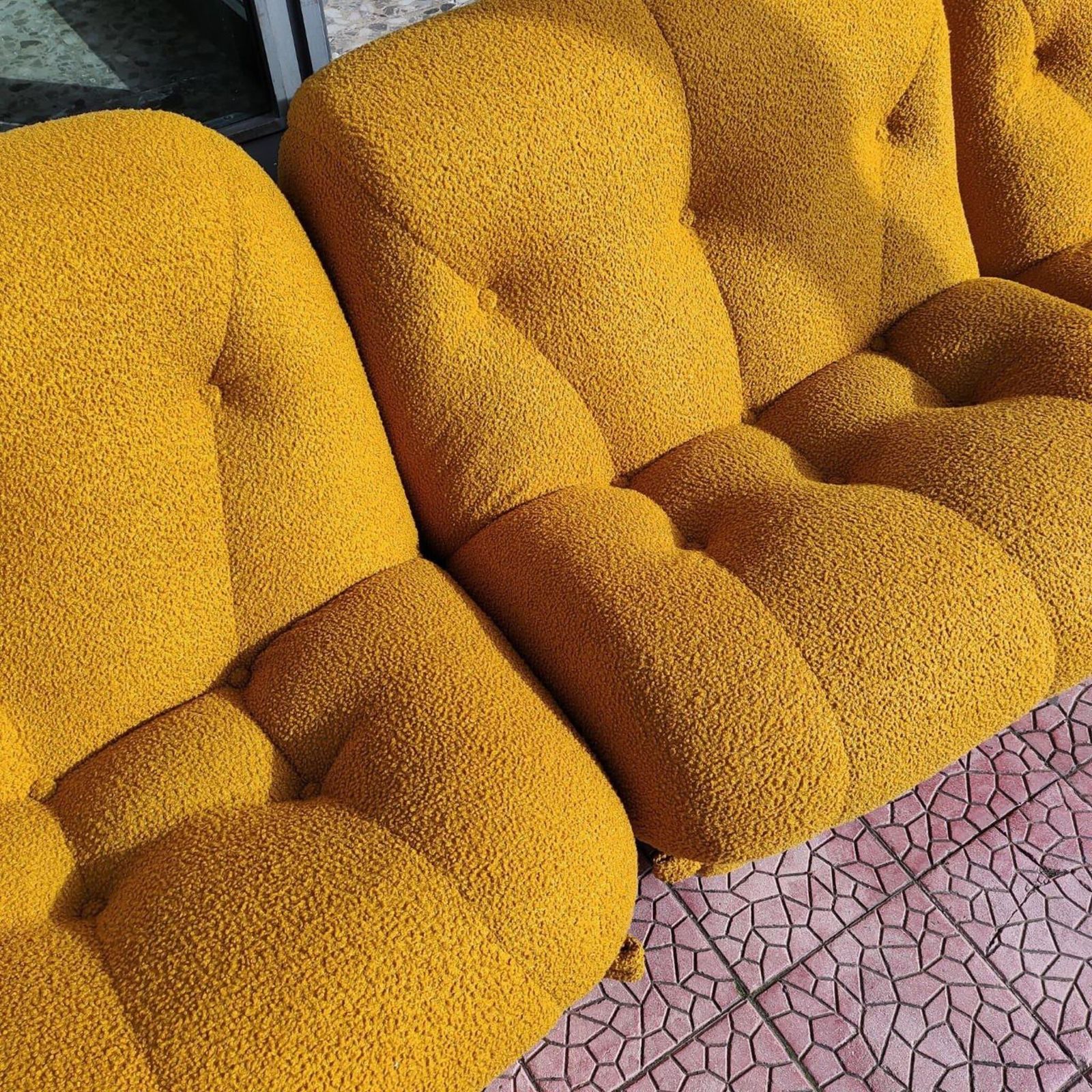 photo furniture Set Of 4 Seater Modular Sofa Rino Maturi For Mimo Padova Nuvolone, Italy 70s