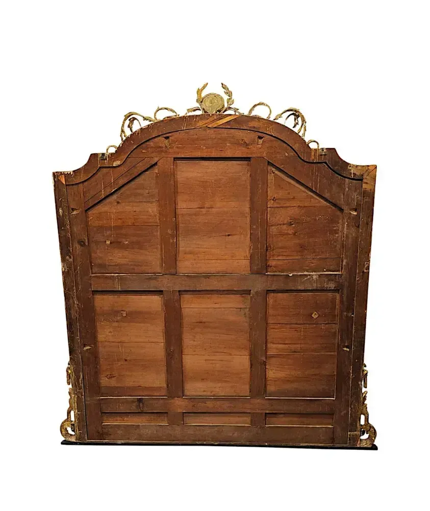 A Very Rare Large Size 19th Century Giltwood Overmantel Mirror photo 10734.6528