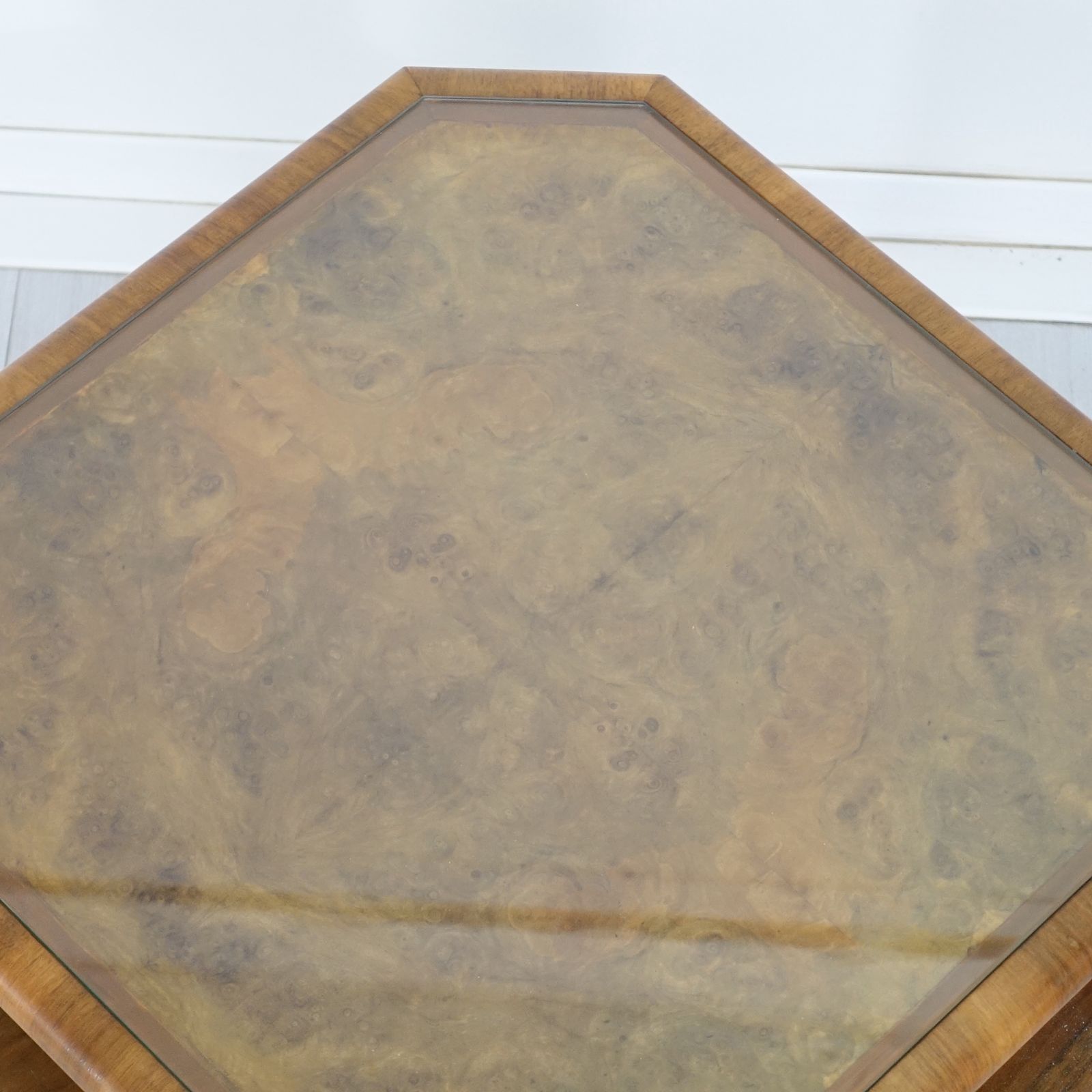 Art Deco Figured Walnut Two Tier Coffee/Centre Table photo furniture