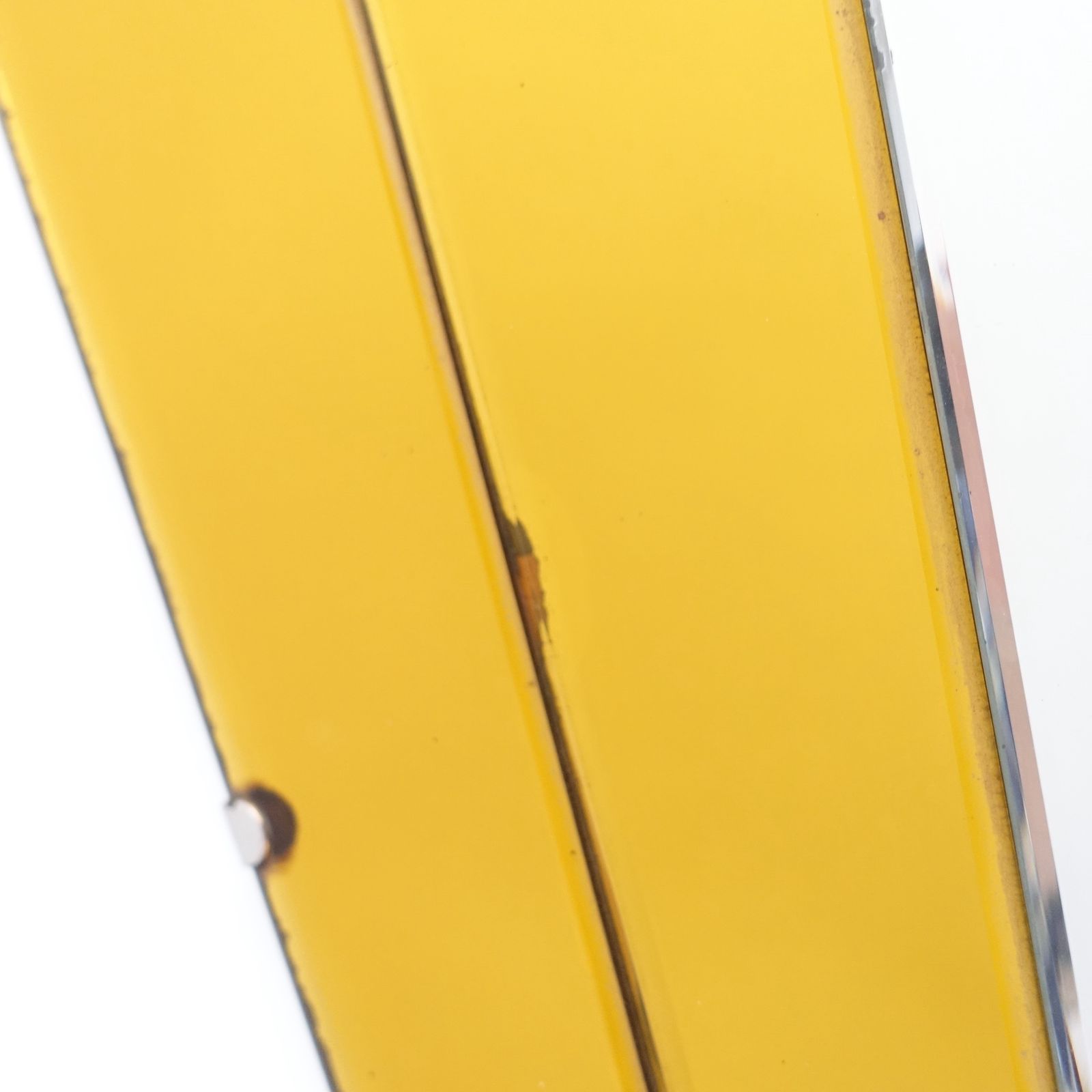 Art Deco Amber Fan Mirror Circa 1930 photo 225.0