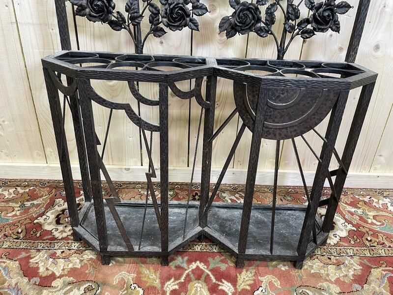 Portemanteau   Vestiaire Art Nouveau En Fer Martelé photo 1530.0