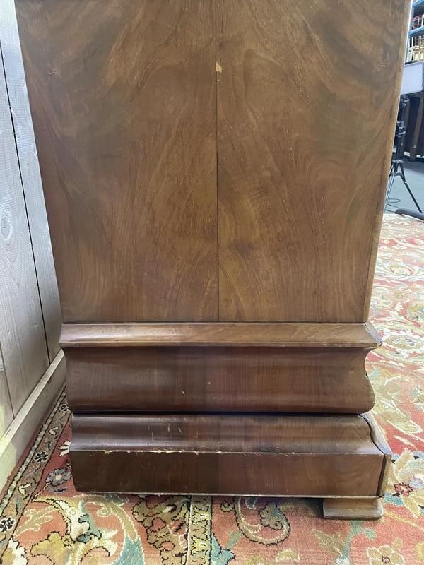 Commode époque Louis Philippe En Acajou Et Placage D’acajou Marbre Gris Veiné photo furniture