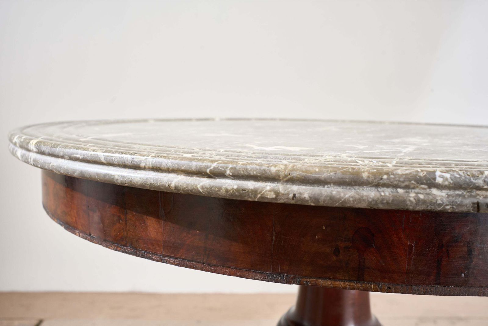 19th Century Mahogany And Grey Marble Gueridon Table photo buy