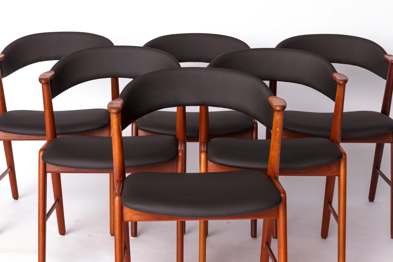Set Of 6 Danish Teak Dining Chairs By Korup Stolefabrik – 1960s Mid Century Modern Design photo furniture