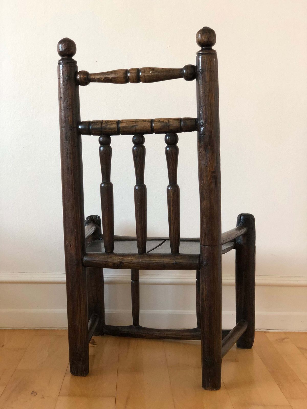 18th Century English Oak Farmhouse Chair photo for sale