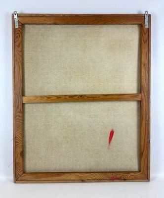 photo furniture Piotr Synowerski, Church, Oil On Canvas, 1990s, Framed