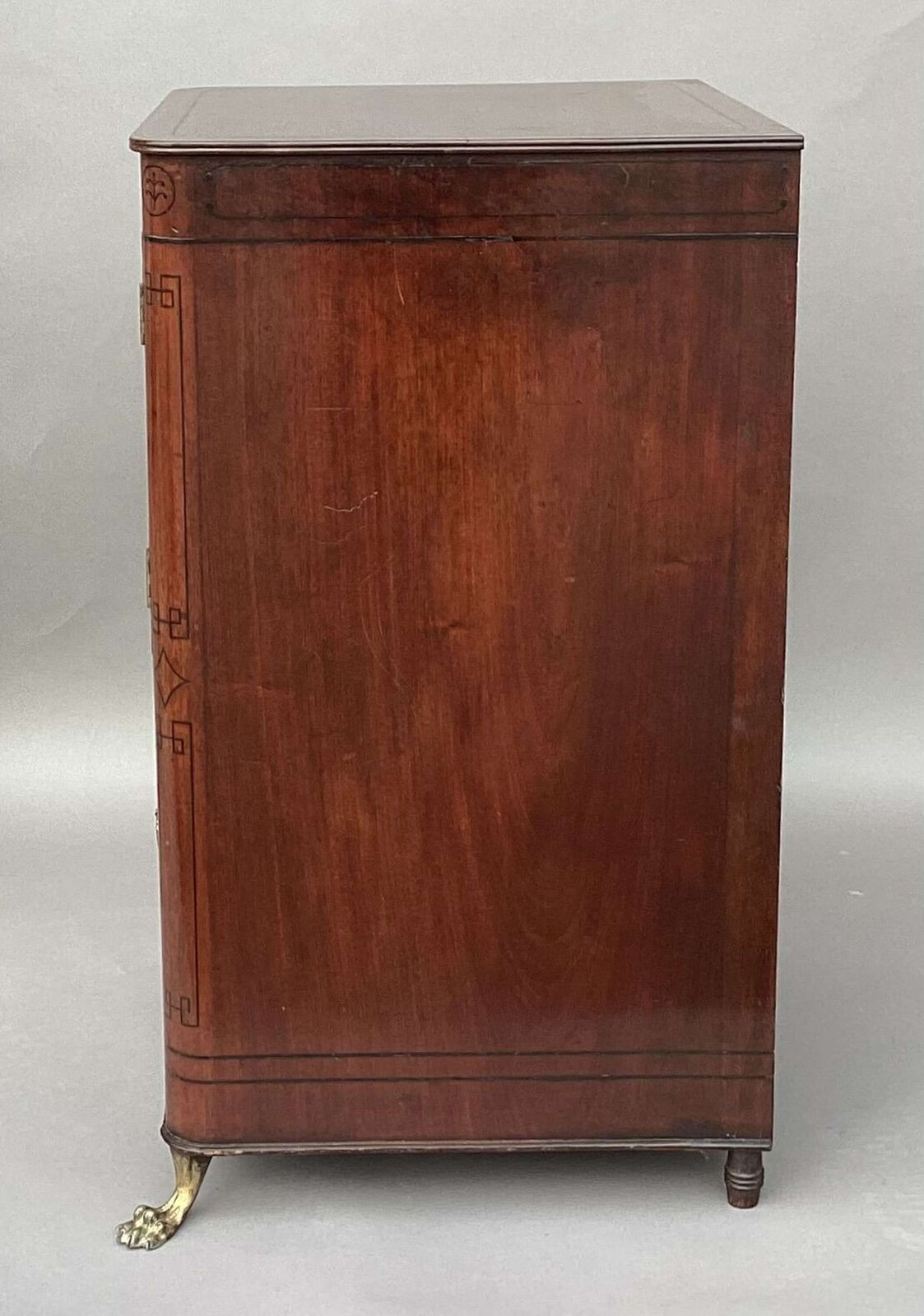 photo vinterior Splendid Regency Mahogany Ebony Inlaid Pedestal Cabinet