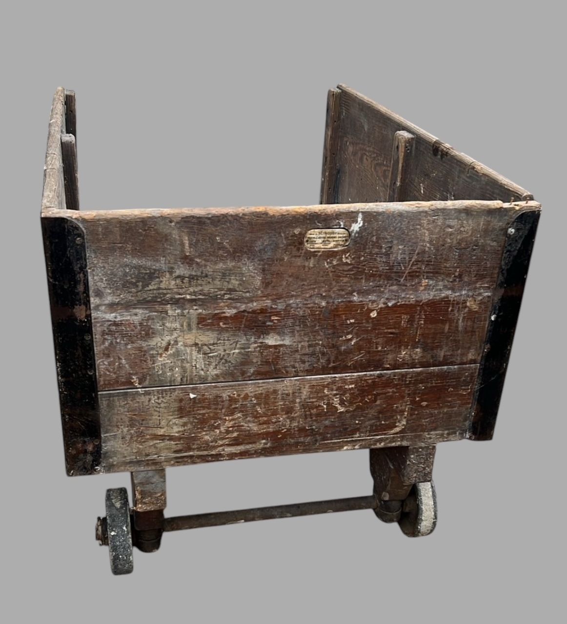 A Wooden Original Slingsby Industrial Trolley/Cart photo furniture