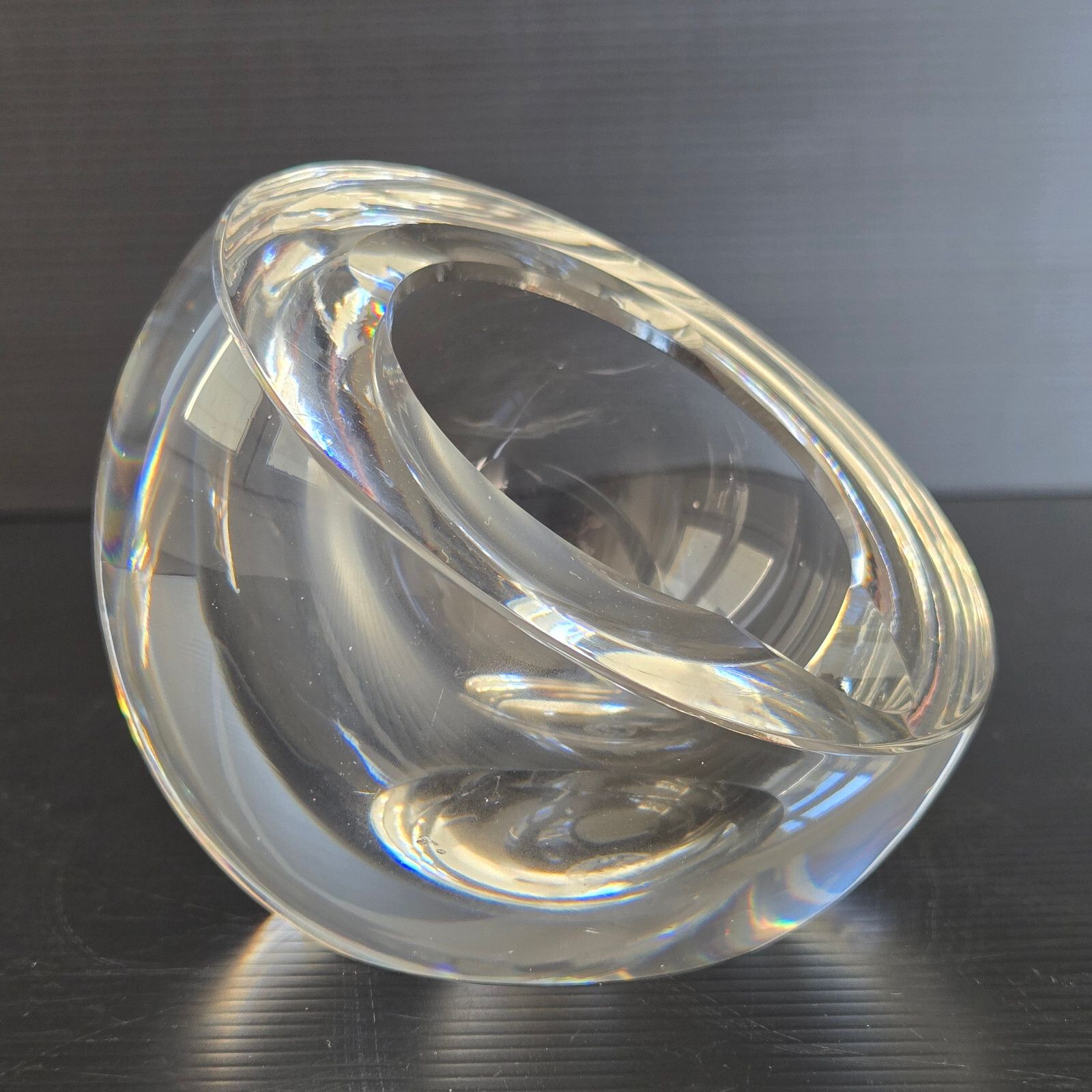 Vintage 1960s Saint Louis Crystal Glass Ashtray & Pestle 60s 1960s Retro photo furniture