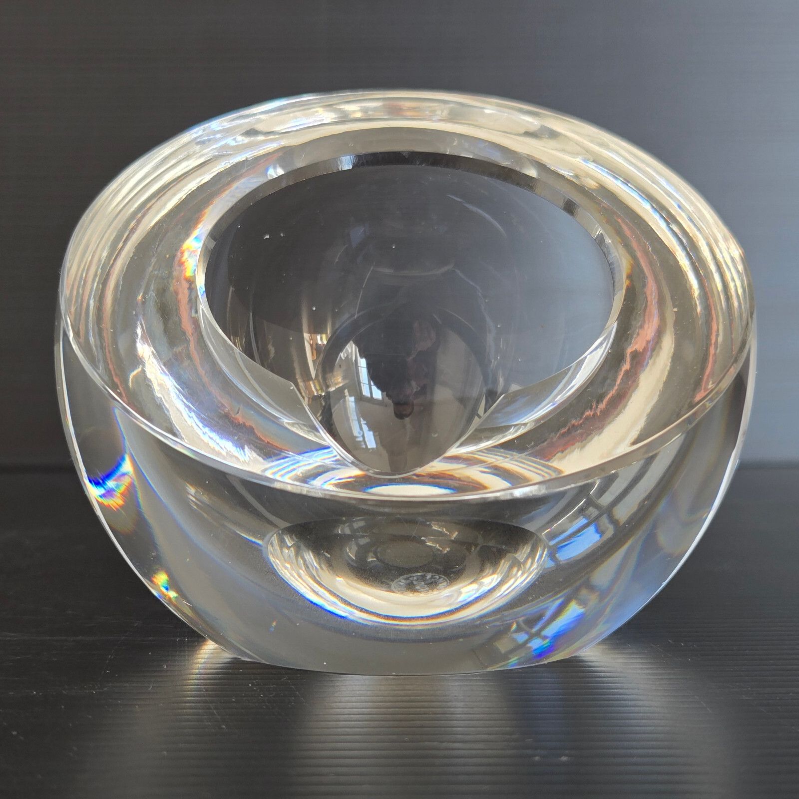 Vintage 1960s Saint Louis Crystal Glass Ashtray & Pestle 60s 1960s Retro photo for sale