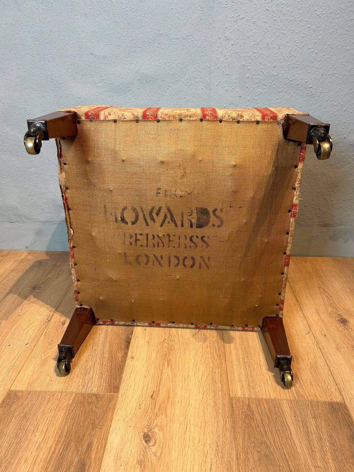 Antique Howard & Sons Upholstered Stool photo 2650.0
