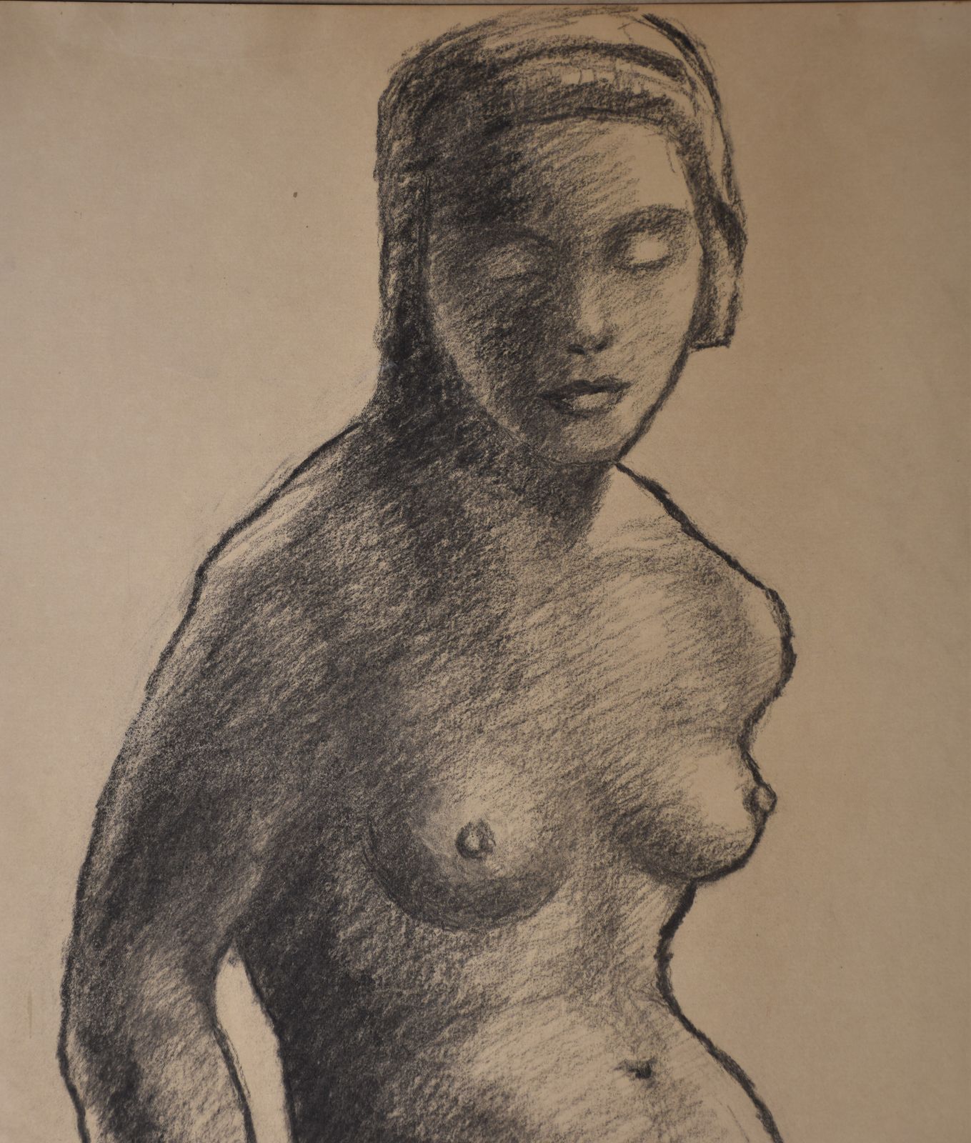 Marguerite Cousinet, Nude Woman, Seen From The Font (Circa 1969) photo furniture
