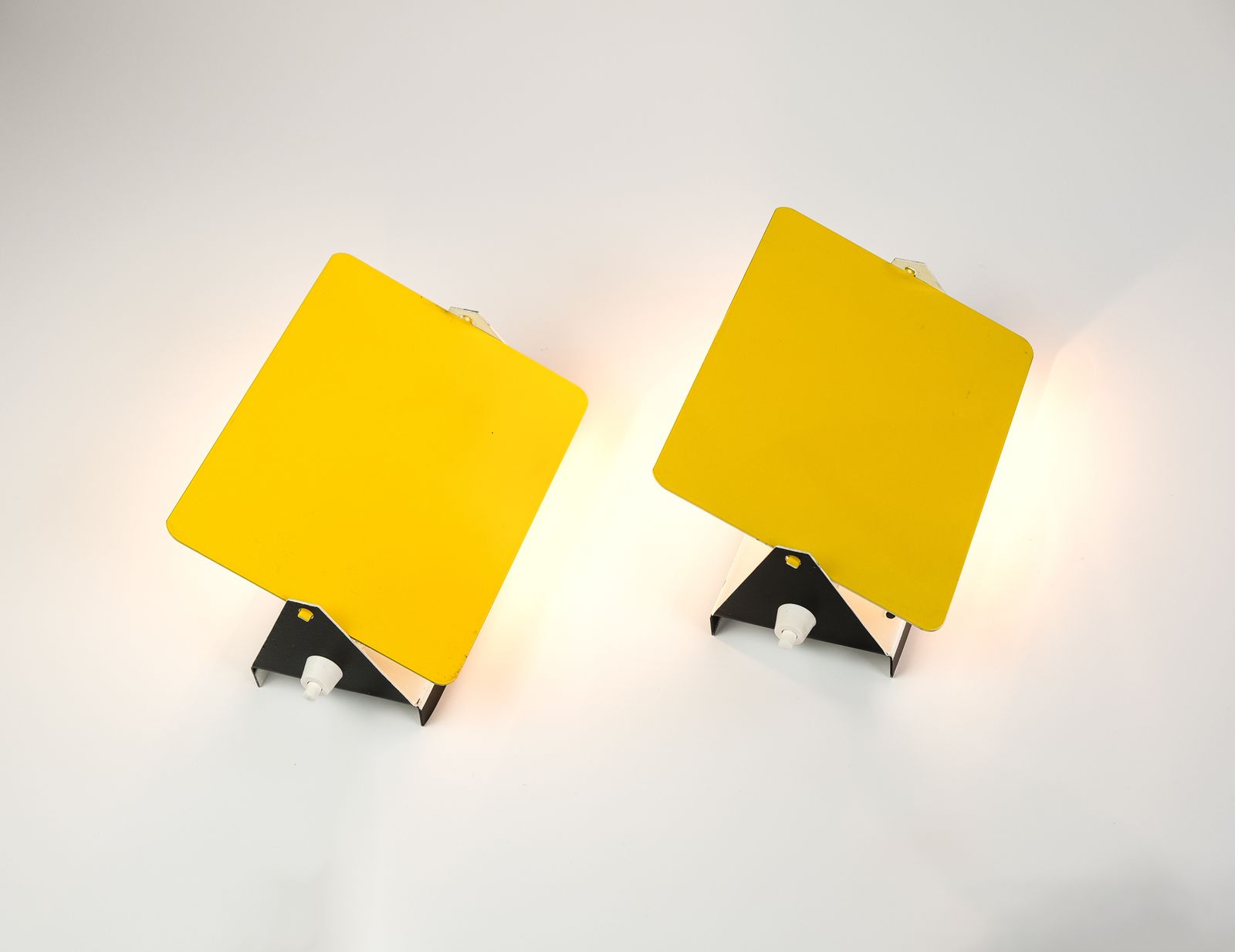Pair Of Original Mid Century Charlotte Perriand "Cp1" Wall Lights, France 1960s photo buy