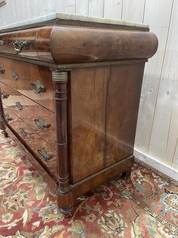 Commode époque Empire Acajou Marbre Carrare photo buy