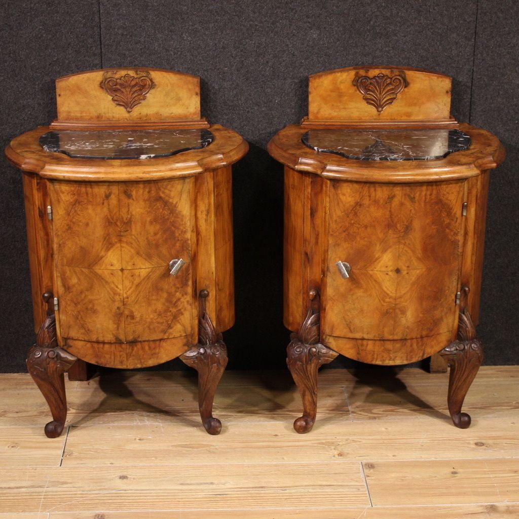 Pair Of 20th Century Italian Nightstands photo Furniture