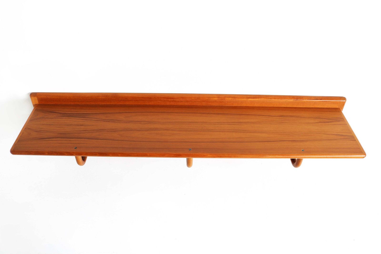 Mid Century Modern Wall Mounted Coat Rack Teak Coatrack By Aksel Kjersgaard For Vildbjerg Mobelfabrik, Denmark, 1960's Scandinavian Design photo for sale