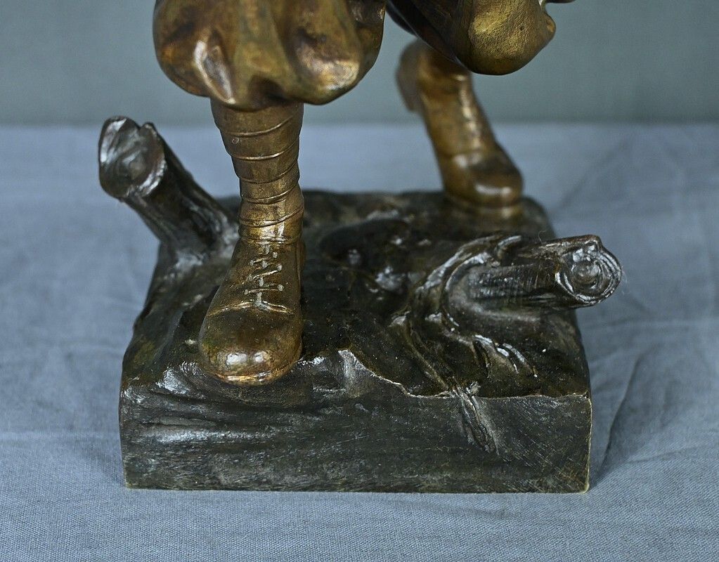 Bronze “The Zouave Trumpeter” By E. Carlier – Early 20th Century photo buy