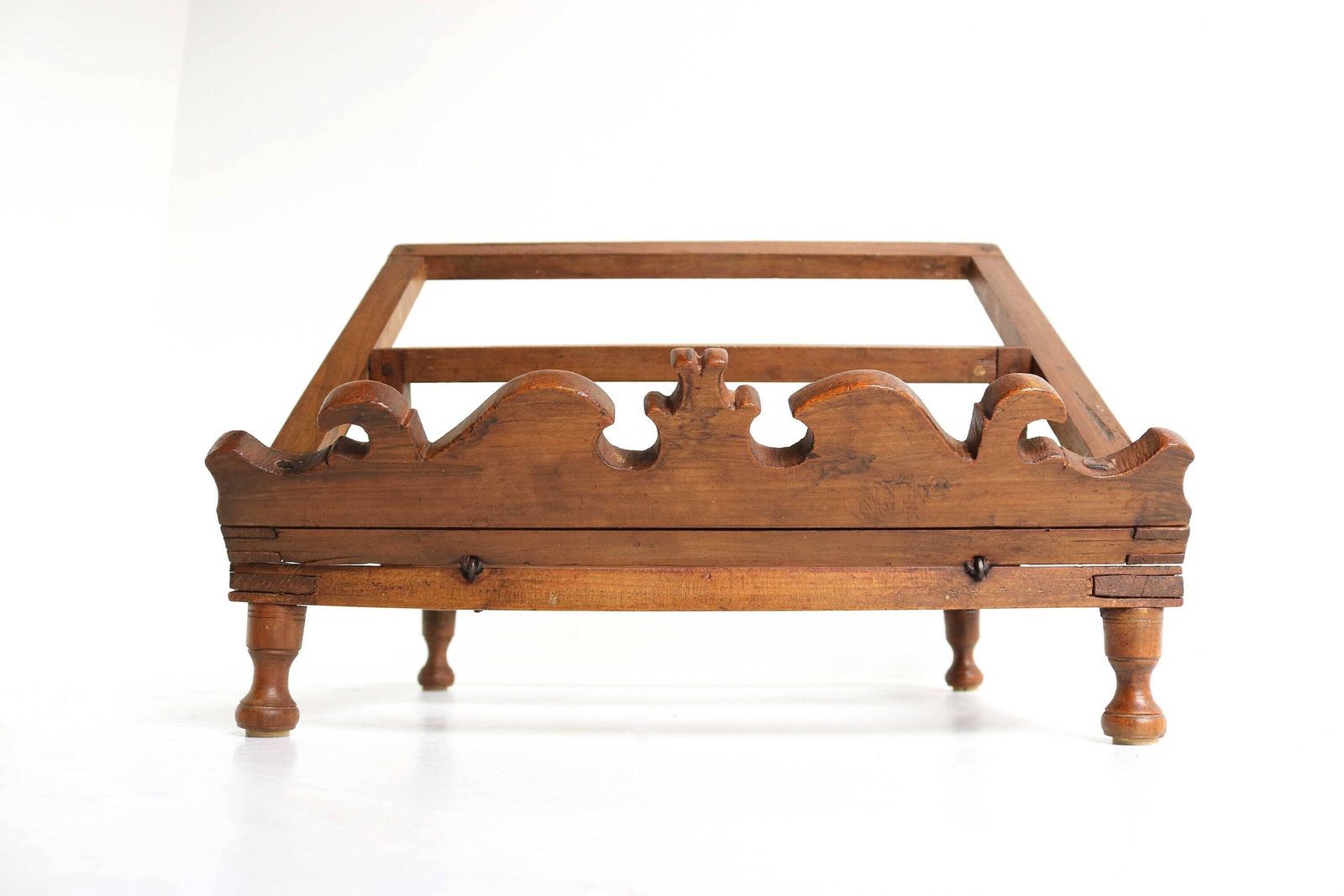 Antique French Hand Crafted Wood Lutrin Bible Book Stand Religious Church Book Rest Reading Or Music Stand Several Heights 1900