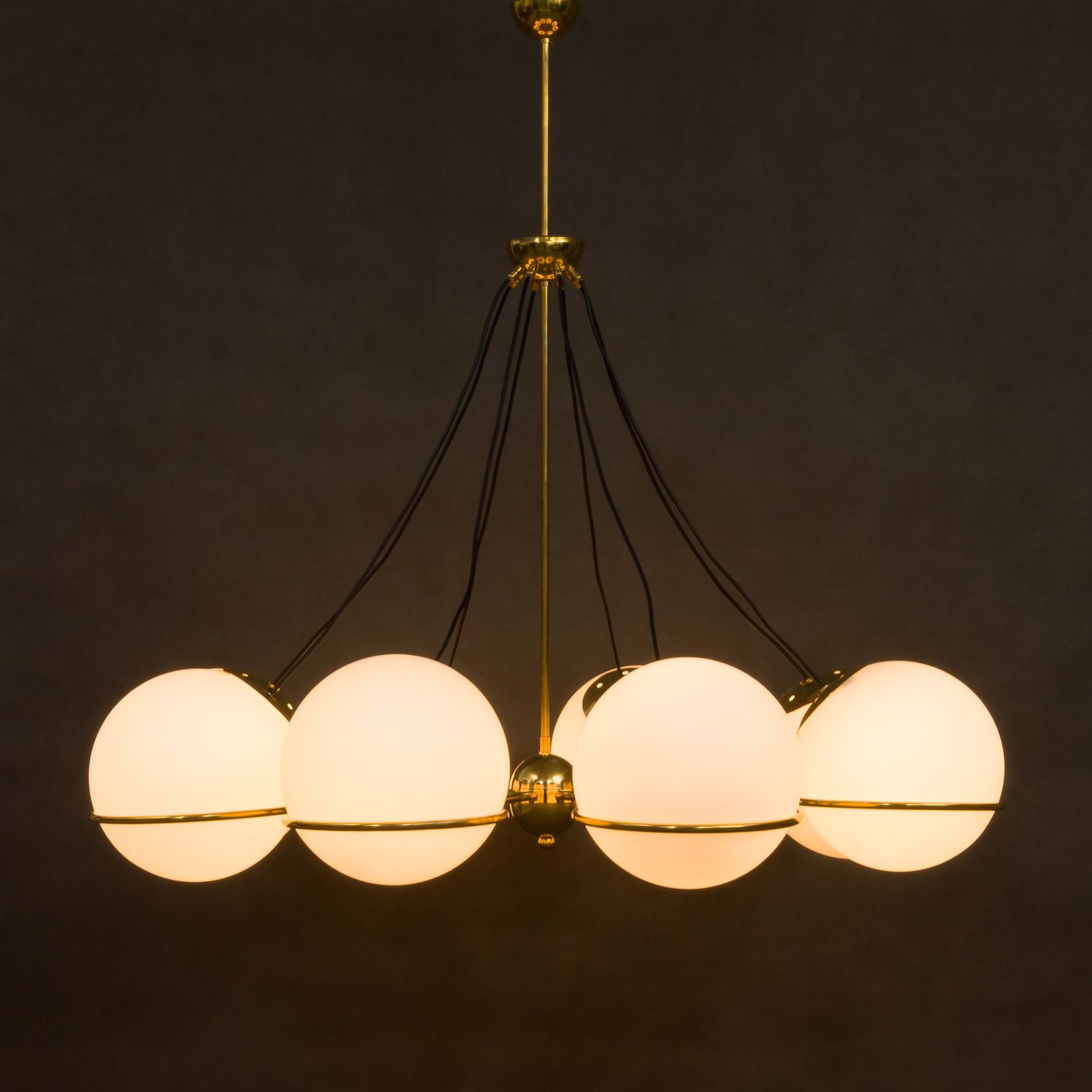Gino Sarfatti Style Italian Chandelier photo Lighting