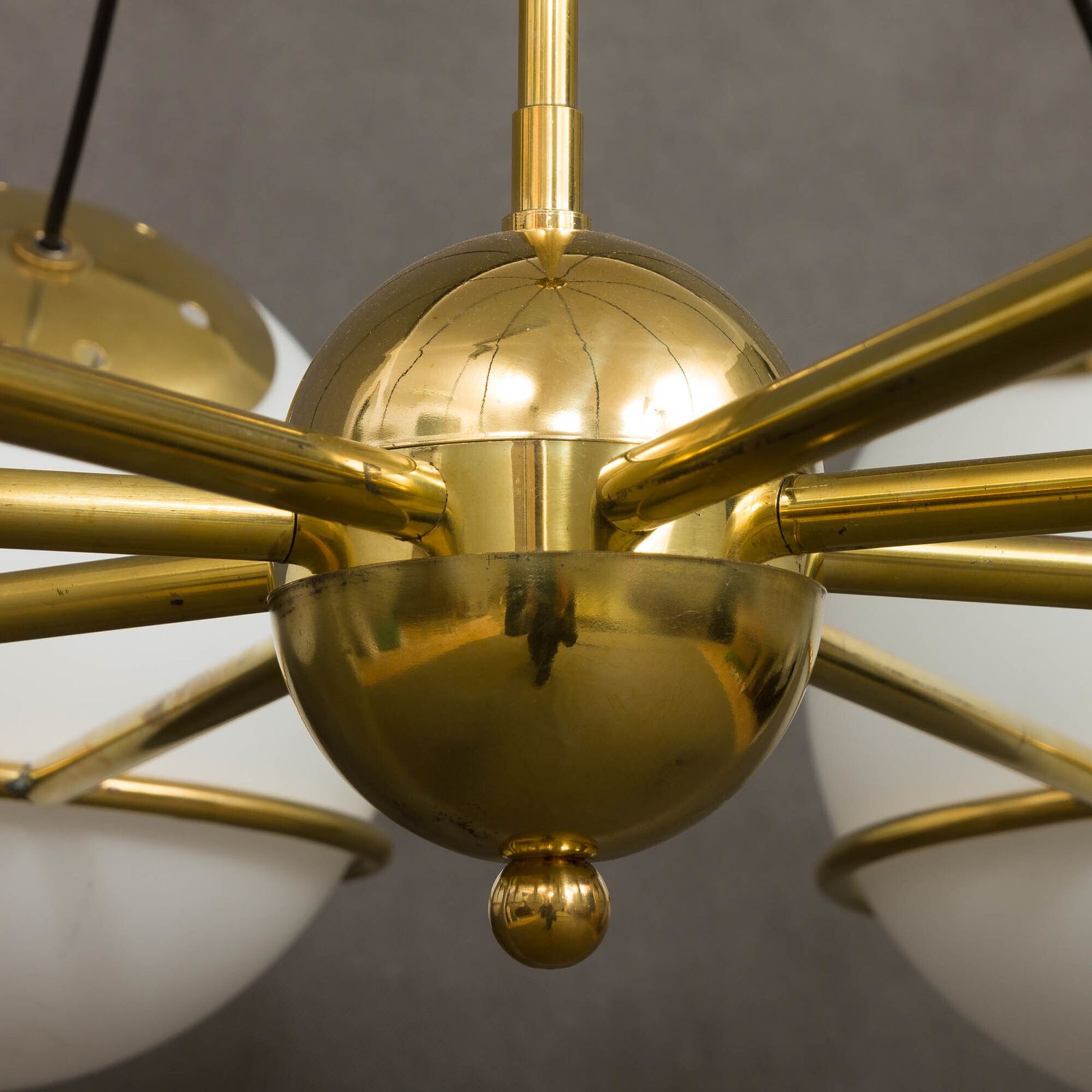 Gino Sarfatti Style Italian Chandelier photo vintage