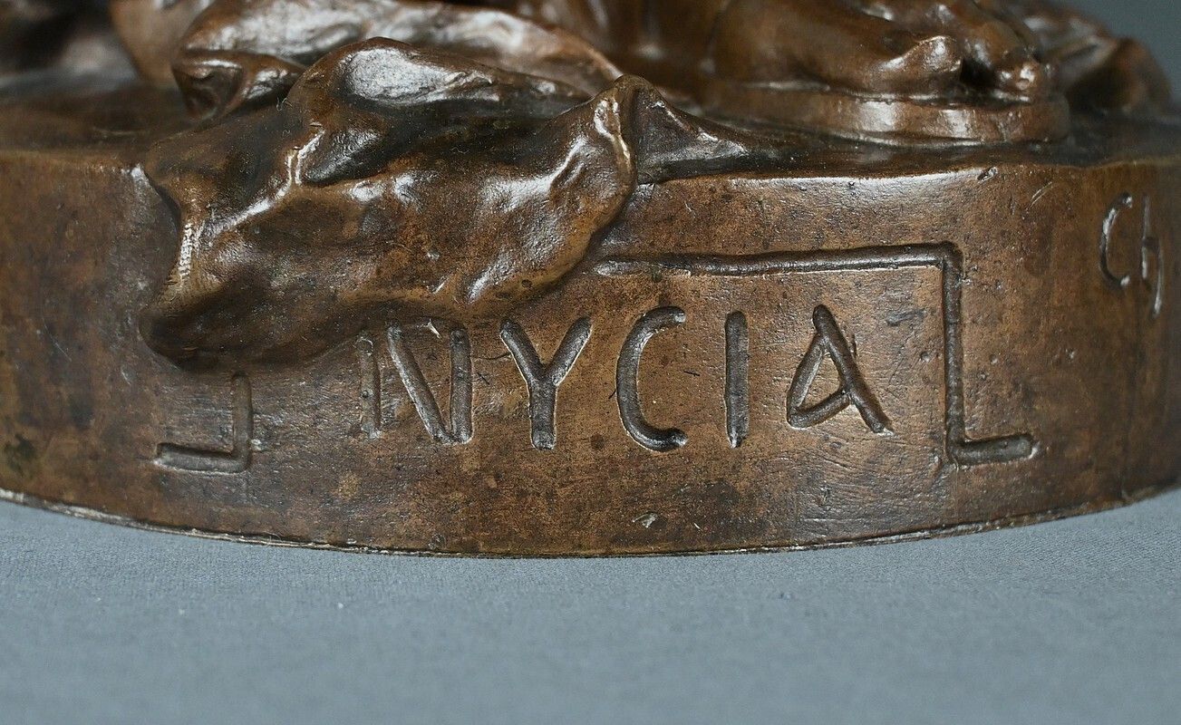 Art Important Bronze “Nycia” By Ch. Le Bourg – 2nd Part Of The 19th Century photo