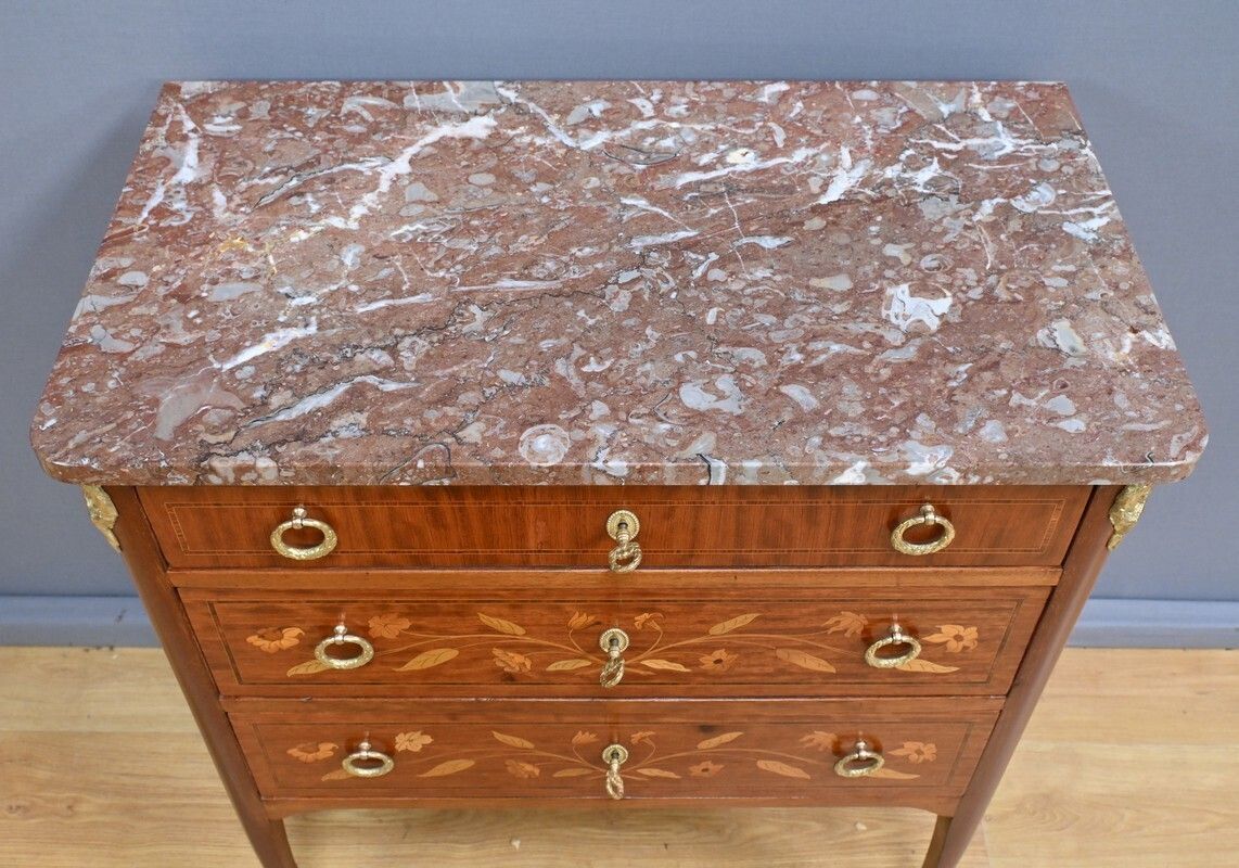 Small Chest Of Drawers In Blond Mahogany – Early 20th Century photo vinterior