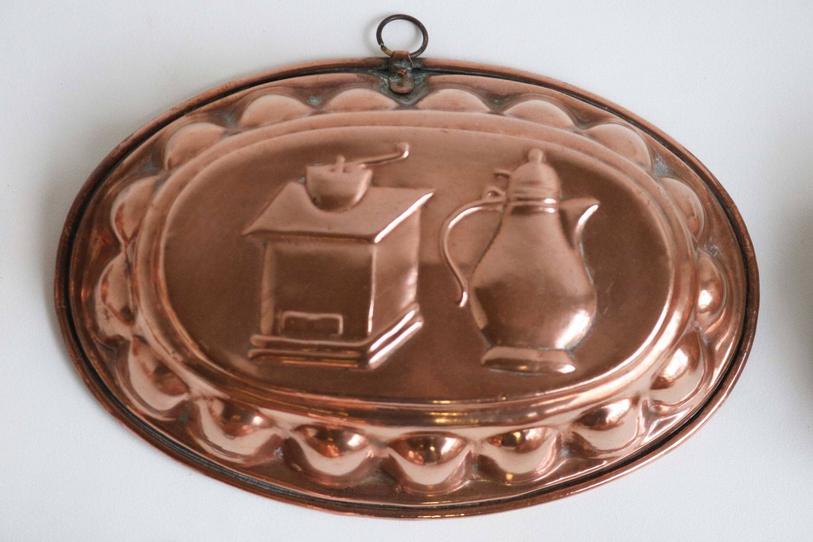 Seven Magnificent Pieces Cake Jelly Pudding Chocolate Molds French 19th Century Country Kitchen Copper Ware Wall Hanging Decor Farmhouse photo Art