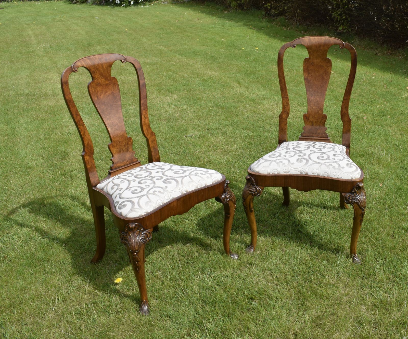 photo for sale Pair Of Quality Walnut Chairs, 1800s
