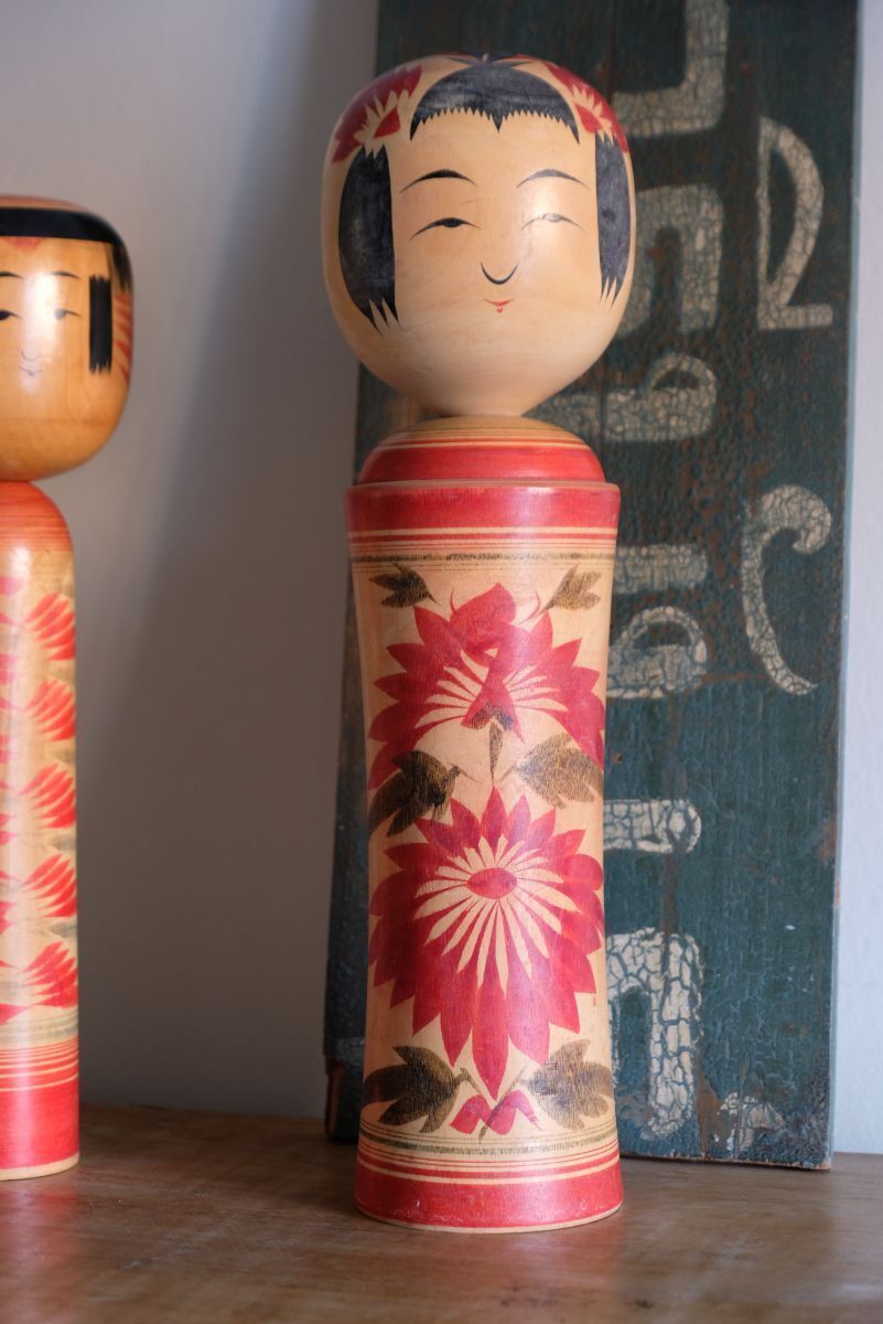 Handcrafted Vintage Japanese Kokeshi Doll With Artist Signature photo for sale