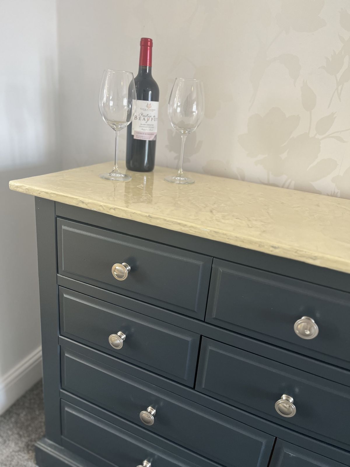 Upcycled Pine Drawers With Venetian Paint Effect Top photo furniture