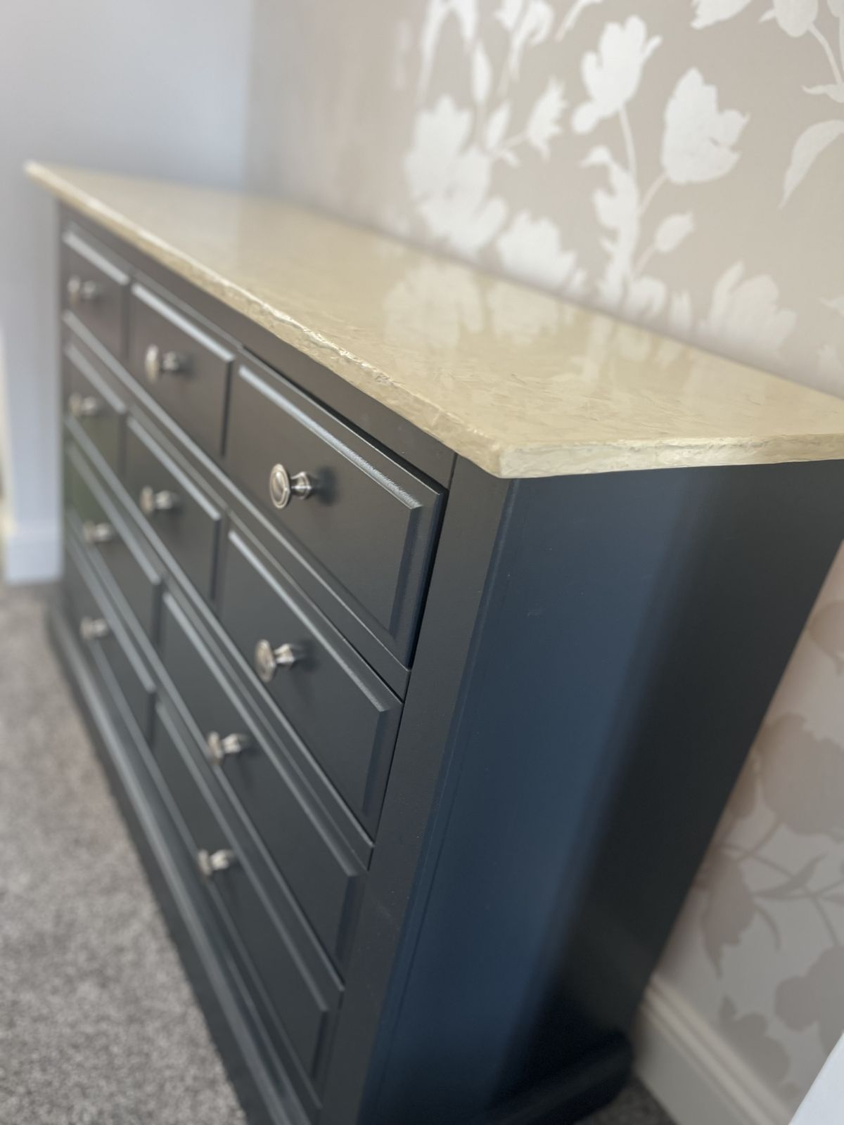 Upcycled Pine Drawers With Venetian Paint Effect Top photo for sale