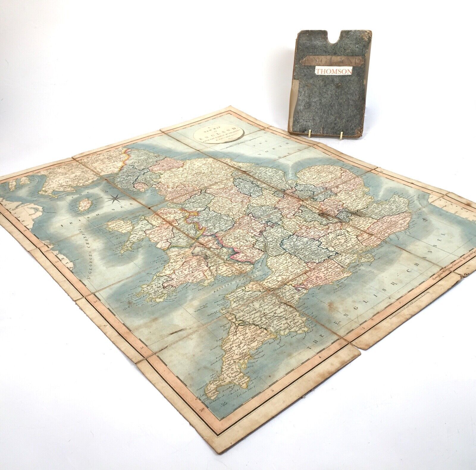 A New Map Of England From The Latest Authorities By John Cary / Antique 1825