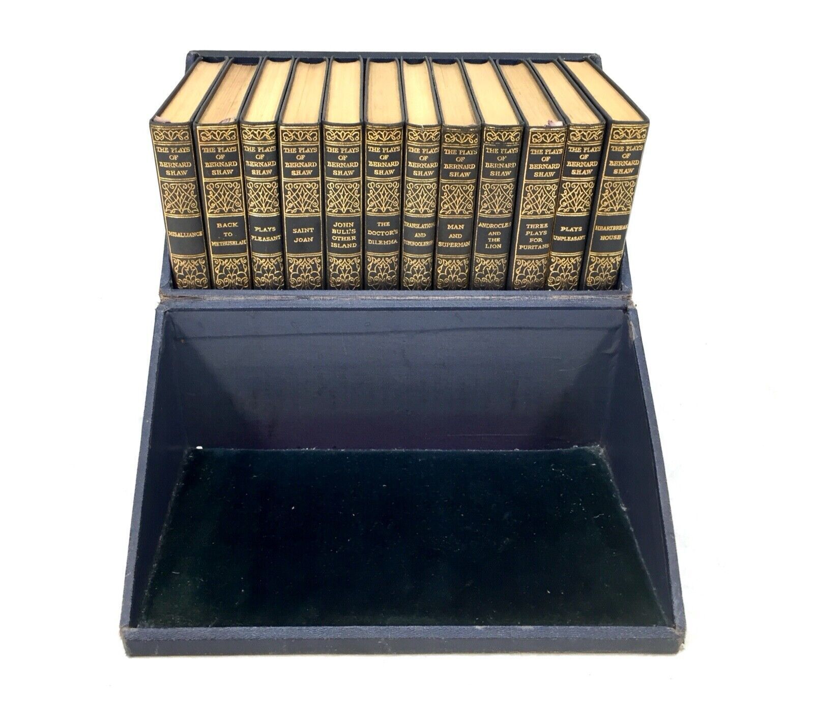 Antique 12 Volume Boxed Set Of The Plays Of Bernard Shaw / London Published 1929 photo Home Decor