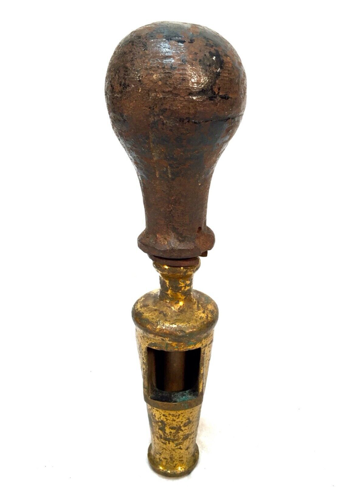 Antique 19th Century Brass & Iron Wine Bottle Corker Machine / Tool / Brewery