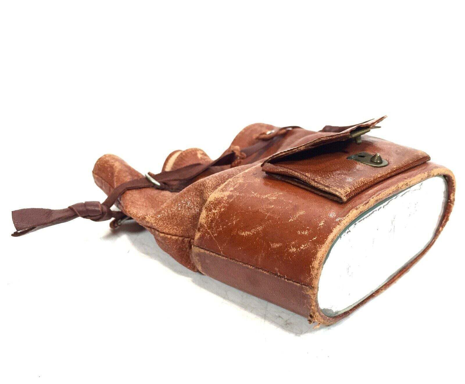 Antique 19th Century Opera Glasses In Rare Leather Bag / Case / Binoculars photo for sale