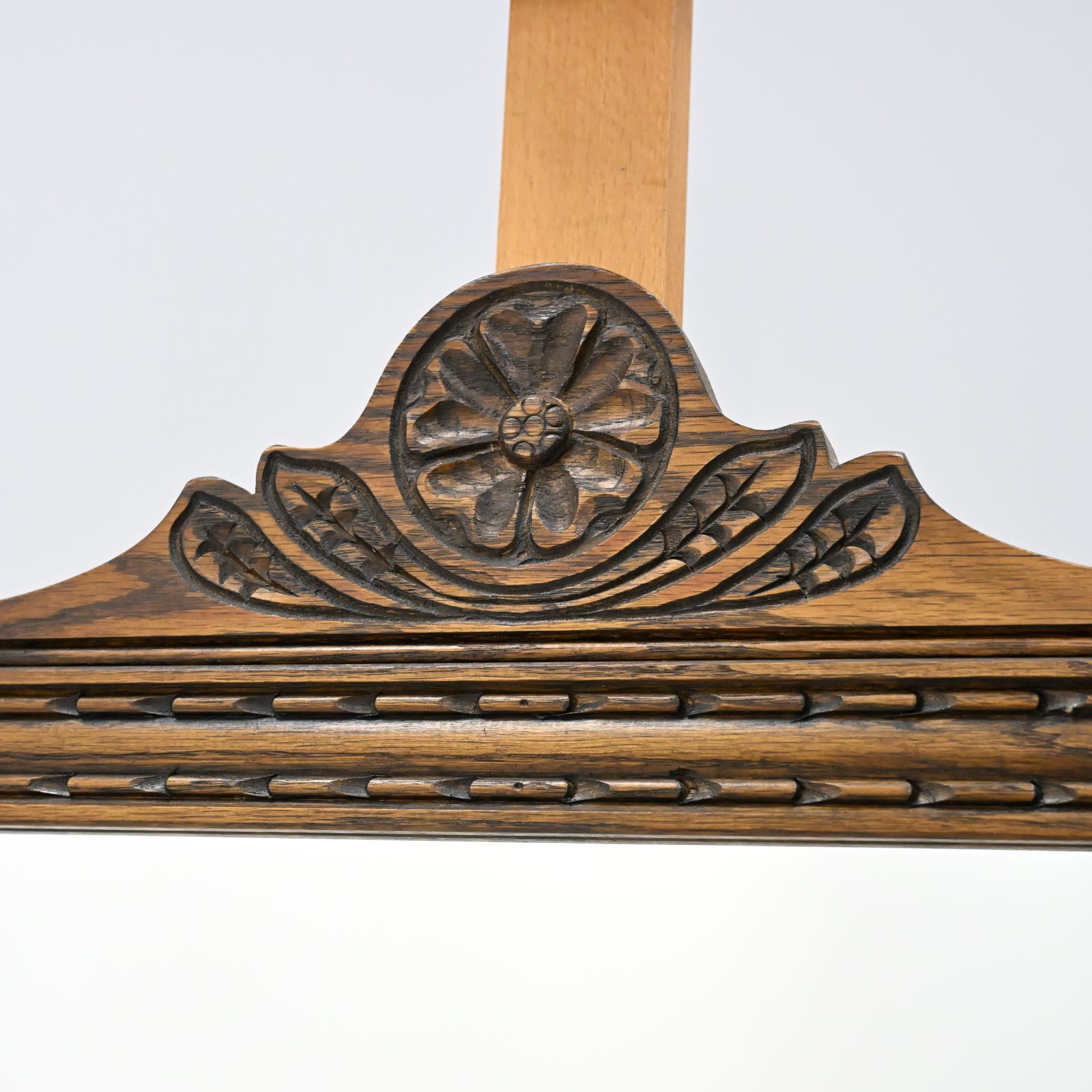 photo furniture Old Charm Oak Framed Wall Mirror Heavy 80cm X 52cm Light Oak Free Delivery