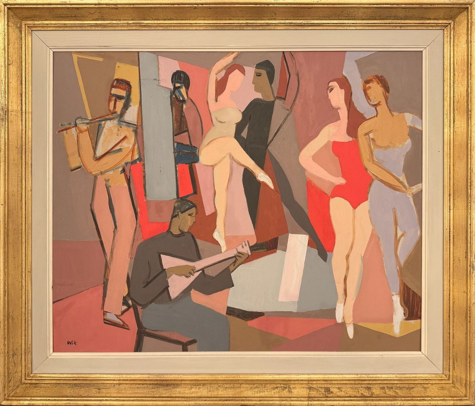 Wilhelm Ludvig Wik (1897 1987) 'Dance Studio'