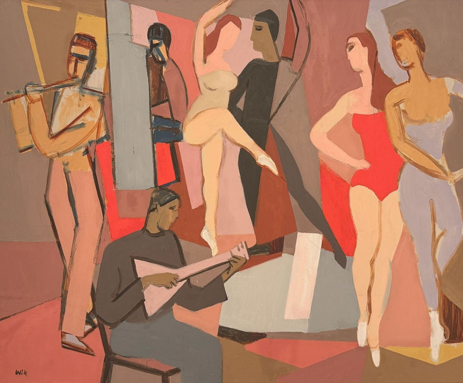 Wilhelm Ludvig Wik (1897 1987) 'Dance Studio' photo furniture
