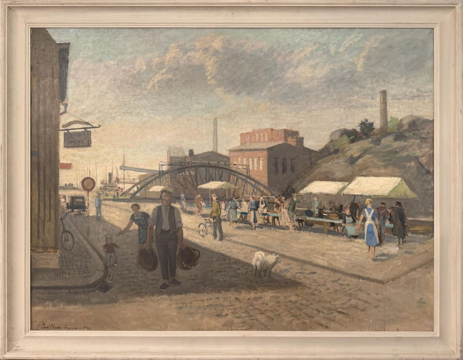 Carl Cheek (1927 2011) 'The Fish Market'