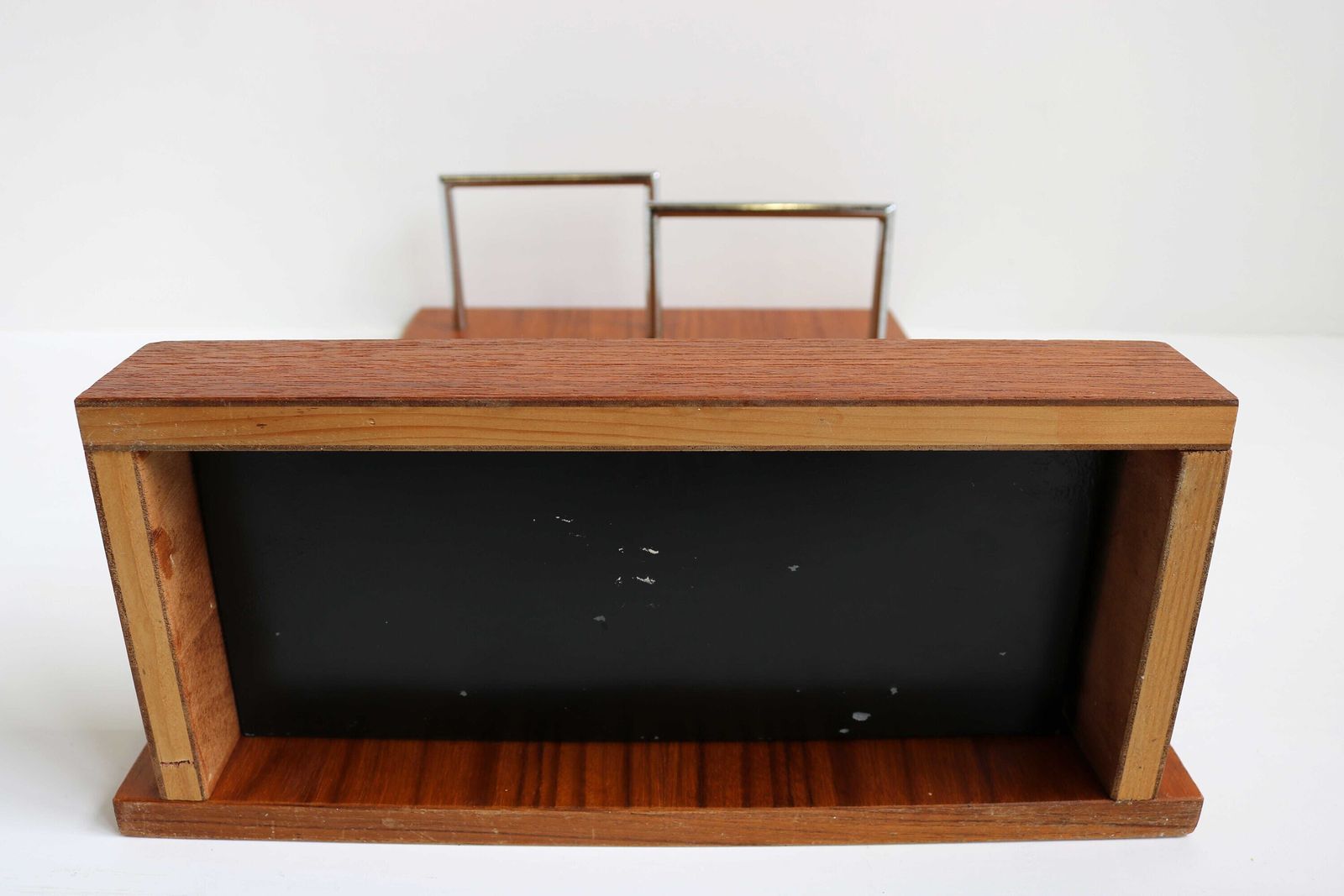 photo furniture Minimalist Vintage Midcentury Modern Teak Wall Mounted Umbrella Holder Scandinavian Entry Way Furniture 1960s Design
