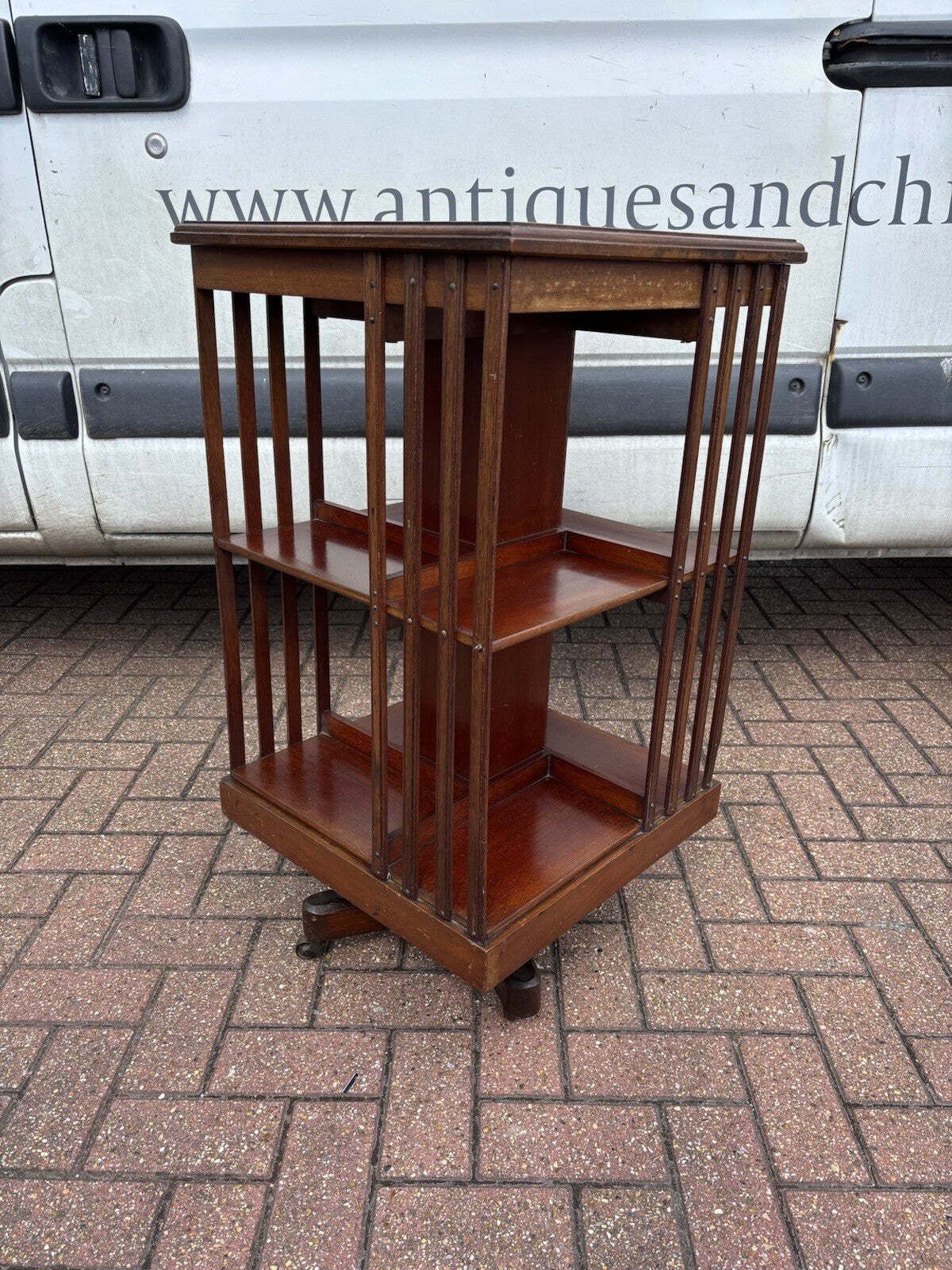 Edwardian Inlaid Mahogany Revolving Bookcase photo buy